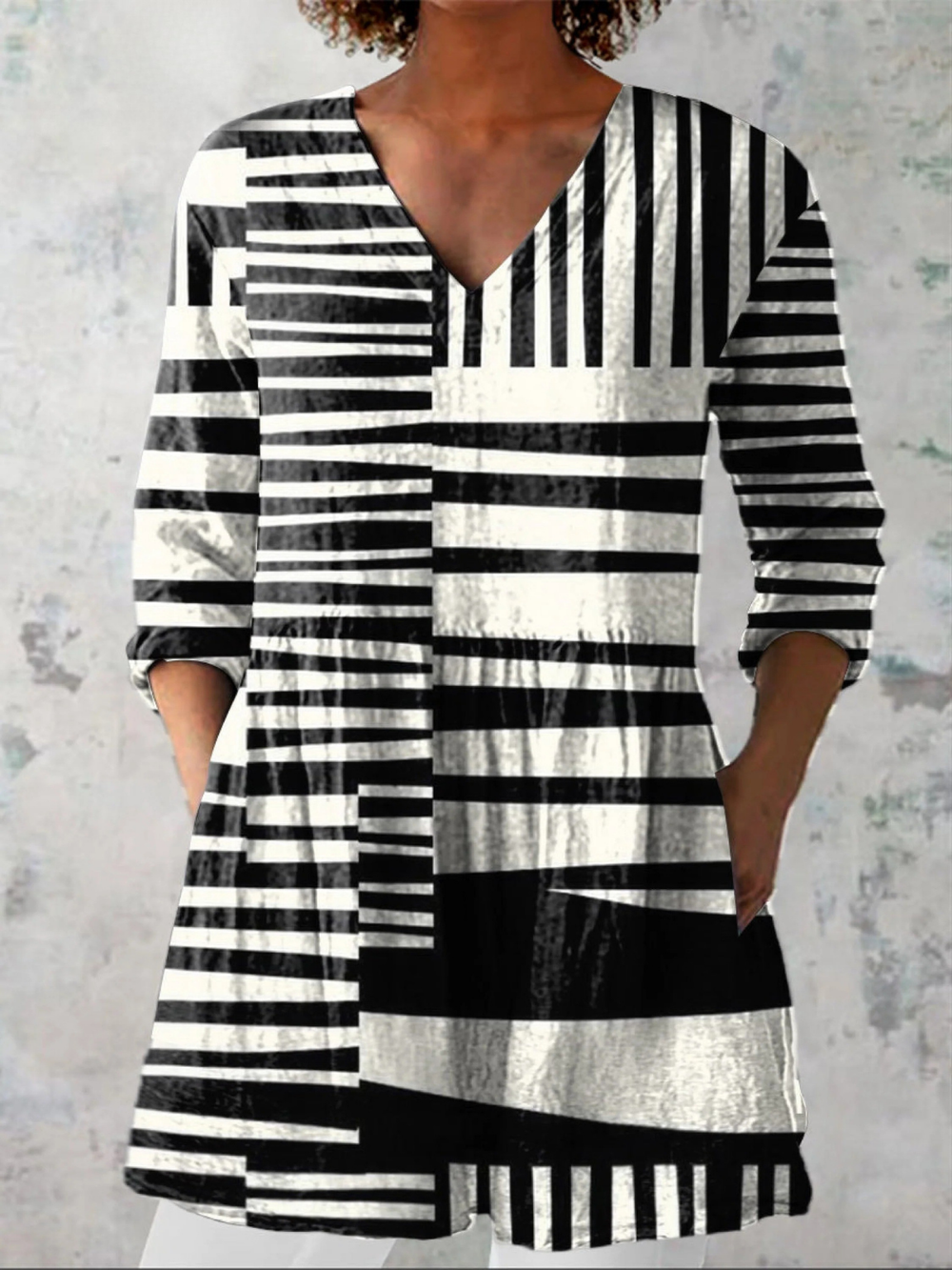 Sophie | Blusa Longa com Decote em V