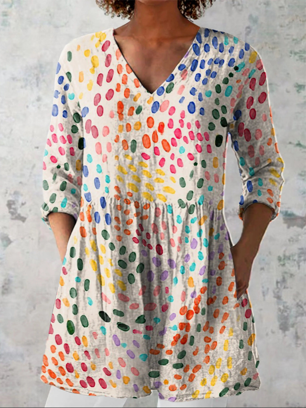 Pauline | Blusa Longa com Decote em V