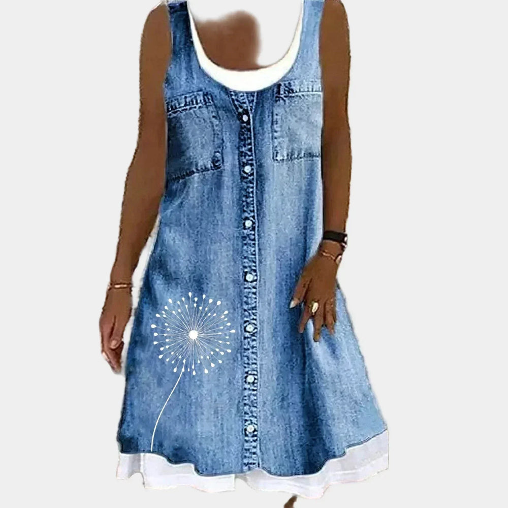 Vestido de Jeans Macio e Elegante